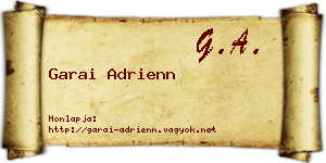 Garai Adrienn névjegykártya